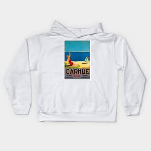 Vintage Travel Poster Carhue Argentina Kids Hoodie